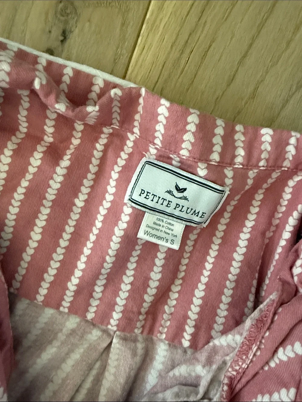 Women's Pink Stripe Pajama Set - Classic Button-Up Top & Drawstring Pants - Picture 6 of 8